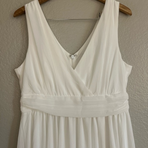Thoughts of Hue White Surplice Maxi Dress NWOT - Picture 4 of 7
